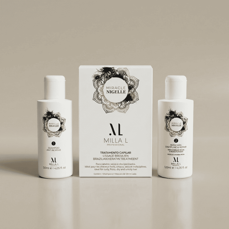 Lissage Nigelle cheveux secs frisés crépus