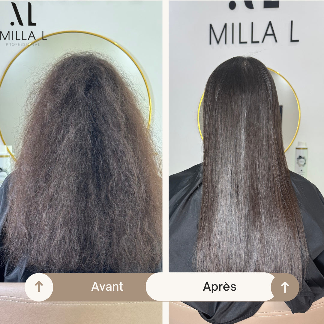 RÉSULTAT AVANT APRÈS `lissage milla l