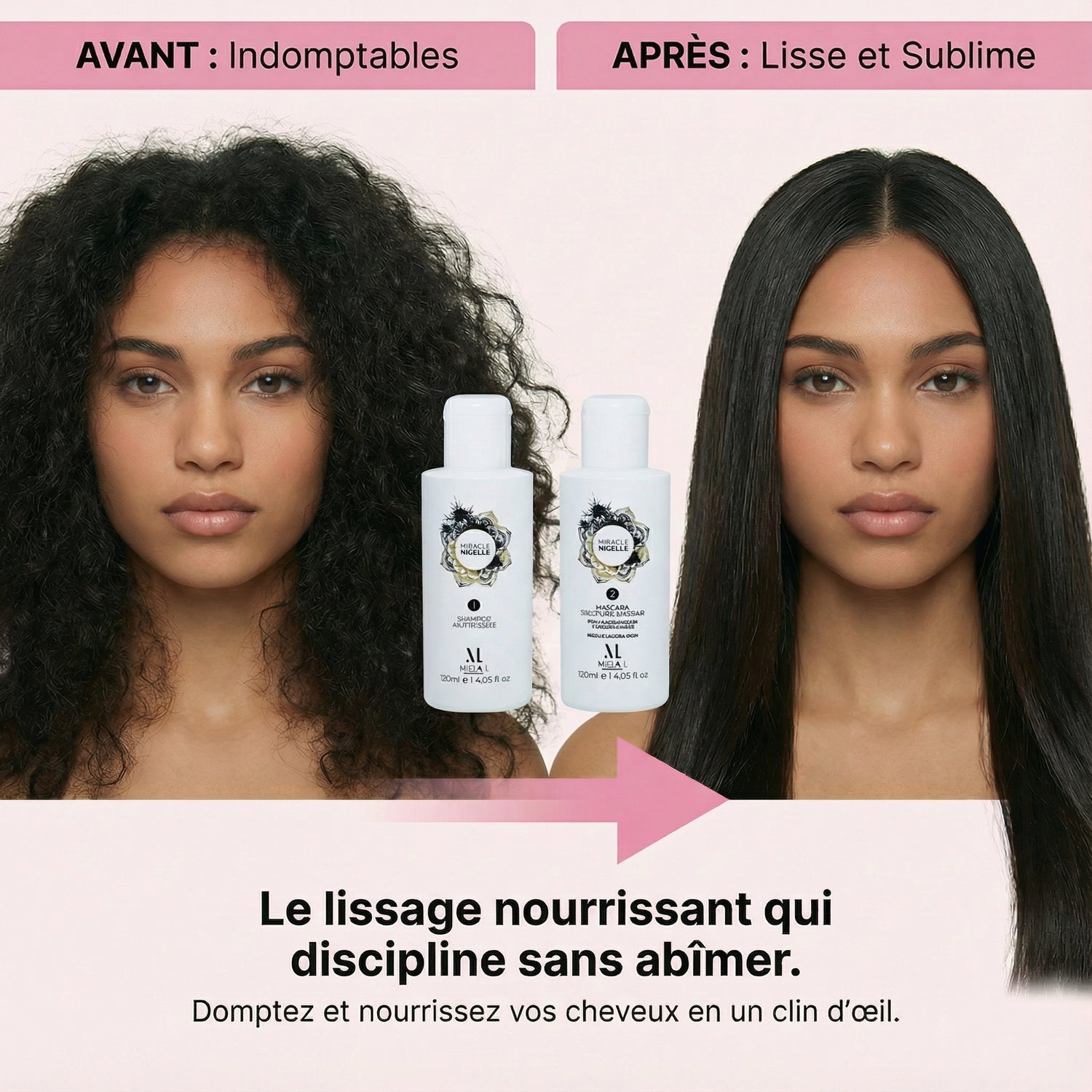 résultat kit lissage brésilien Nigelle milla l